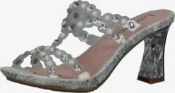 Laura Vita Sandalen Met Hak Muiltjes Nino 06 Dames Parelwit