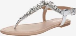 About You Slippers Teenslipper Zazou Dames Zilver
