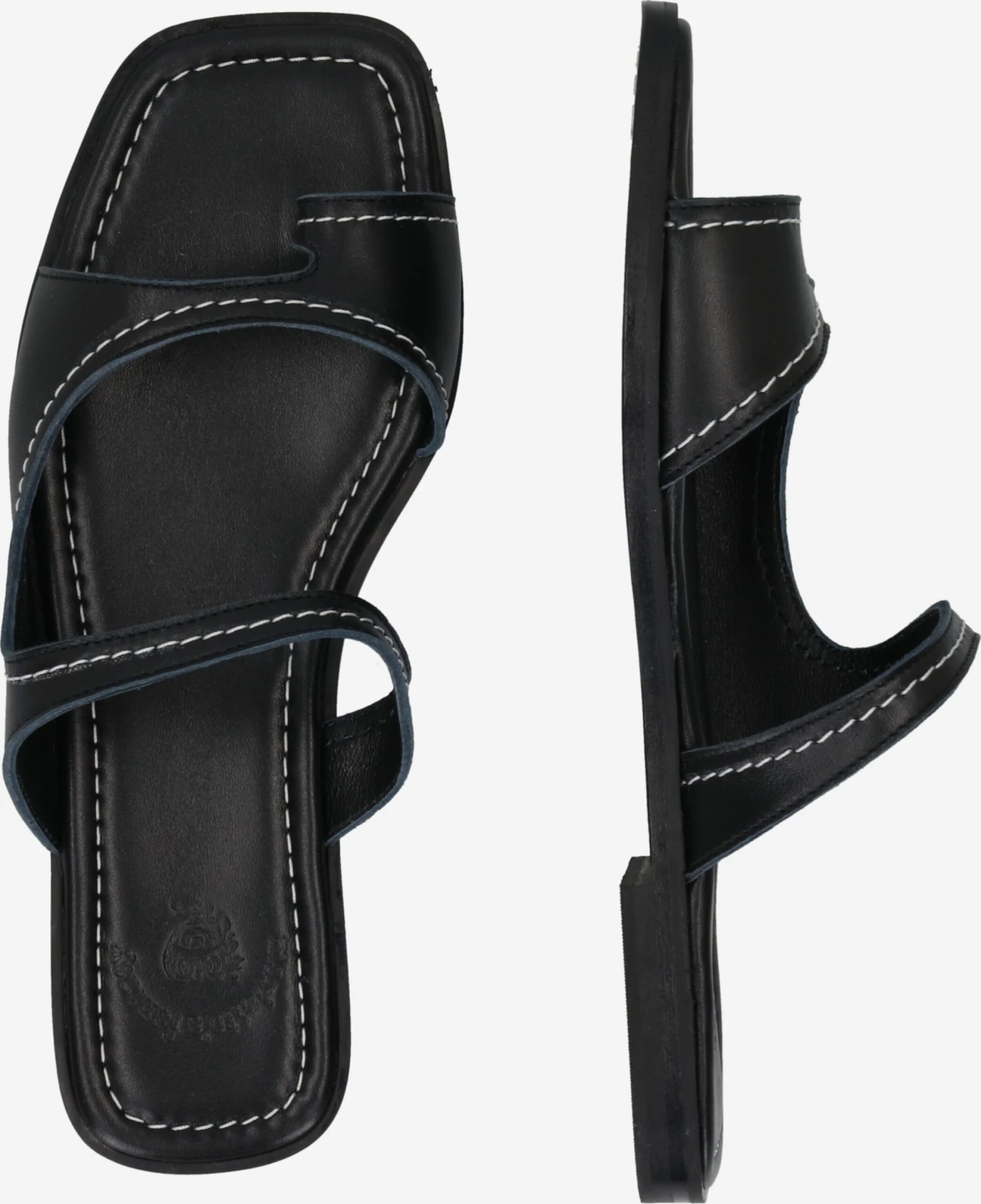 Slippers Teenslipper GAIA Dames Zwart 2 Slippers Teenslipper GAIA Dames Zwart - Afbeelding 2