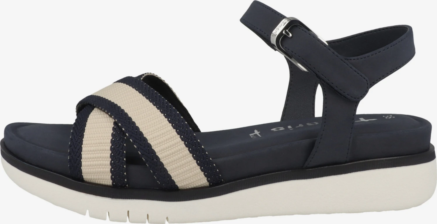 Tamaris Plateau Sandalen Sandaal Dames Navy 2 Tamaris Plateau Sandalen Sandaal Dames Navy - Afbeelding 2