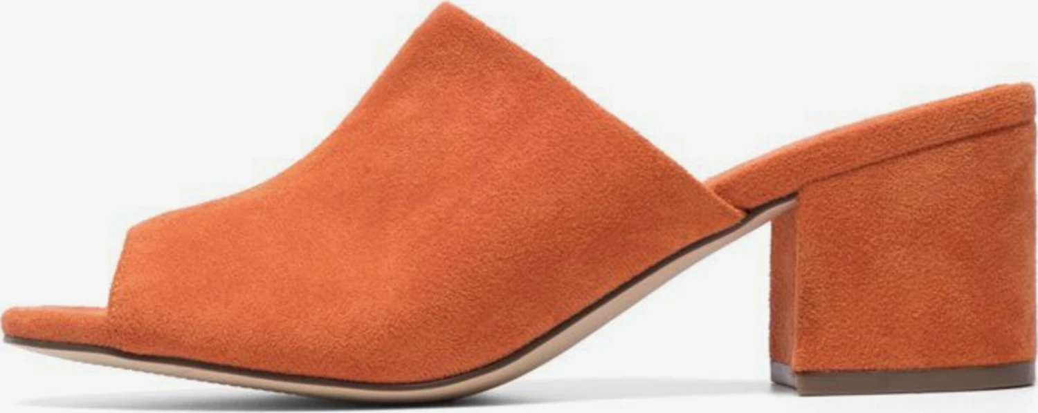 Bianco Sandalen Met Hak Muiltjes CATE Dames Oranje 1 Bianco Sandalen Met Hak Muiltjes CATE Dames Oranje