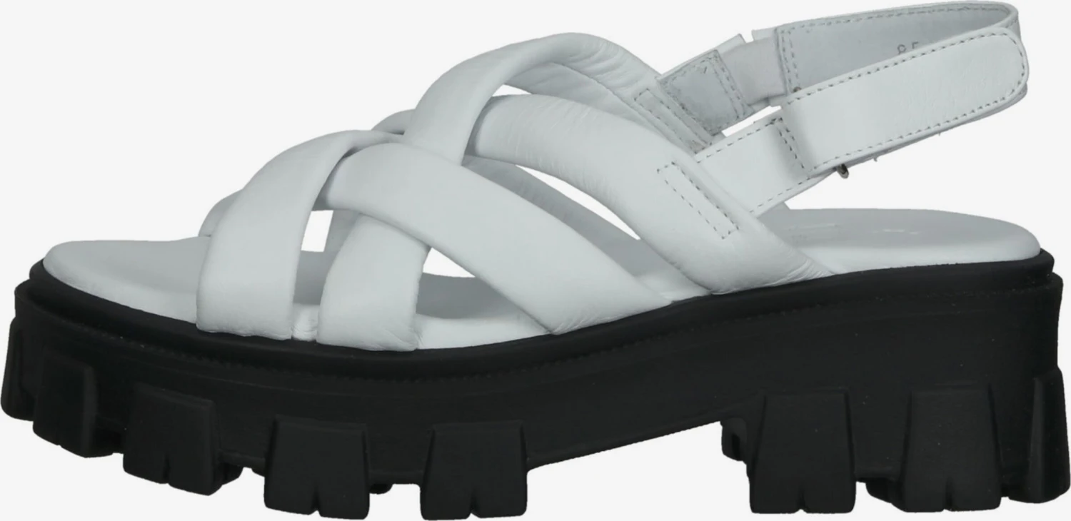 Sandalen Met Hak Sandalen Met Riem Dames Wit 2 Sandalen Met Hak Sandalen Met Riem Dames Wit - Afbeelding 2