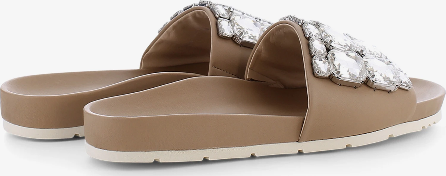 Kennel & Schmenger Plateau Sandalen Muiltjes LOVE Dames Lichtbruin 3 Kennel & Schmenger Plateau Sandalen Muiltjes LOVE Dames Lichtbruin - Afbeelding 3