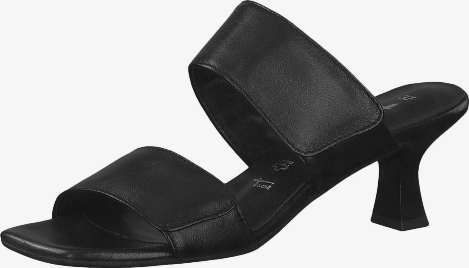 Tamaris Sandalen Met Hak Muiltjes Dames Zwart 1 Tamaris Sandalen Met Hak Muiltjes Dames Zwart