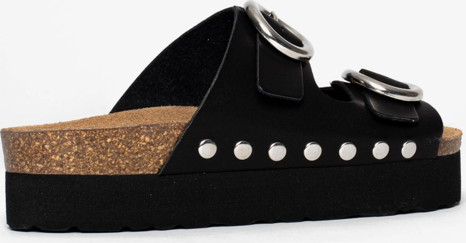 Plateau Sandalen Muiltjes Barcelone Dames Zwart 3 Plateau Sandalen Muiltjes Barcelone Dames Zwart - Afbeelding 3