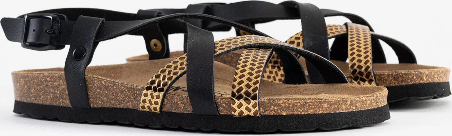 Sandalen Met Bandjes Sandalen Met Riem Kari Dames Zwart 4 Sandalen Met Bandjes Sandalen Met Riem Kari Dames Zwart - Afbeelding 4