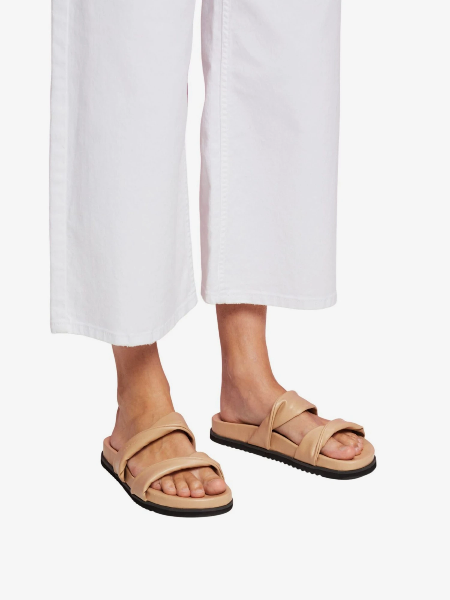 ESPRIT Plateau Sandalen Muiltjes Dames Lichtbruin 2 ESPRIT Plateau Sandalen Muiltjes Dames Lichtbruin - Afbeelding 2