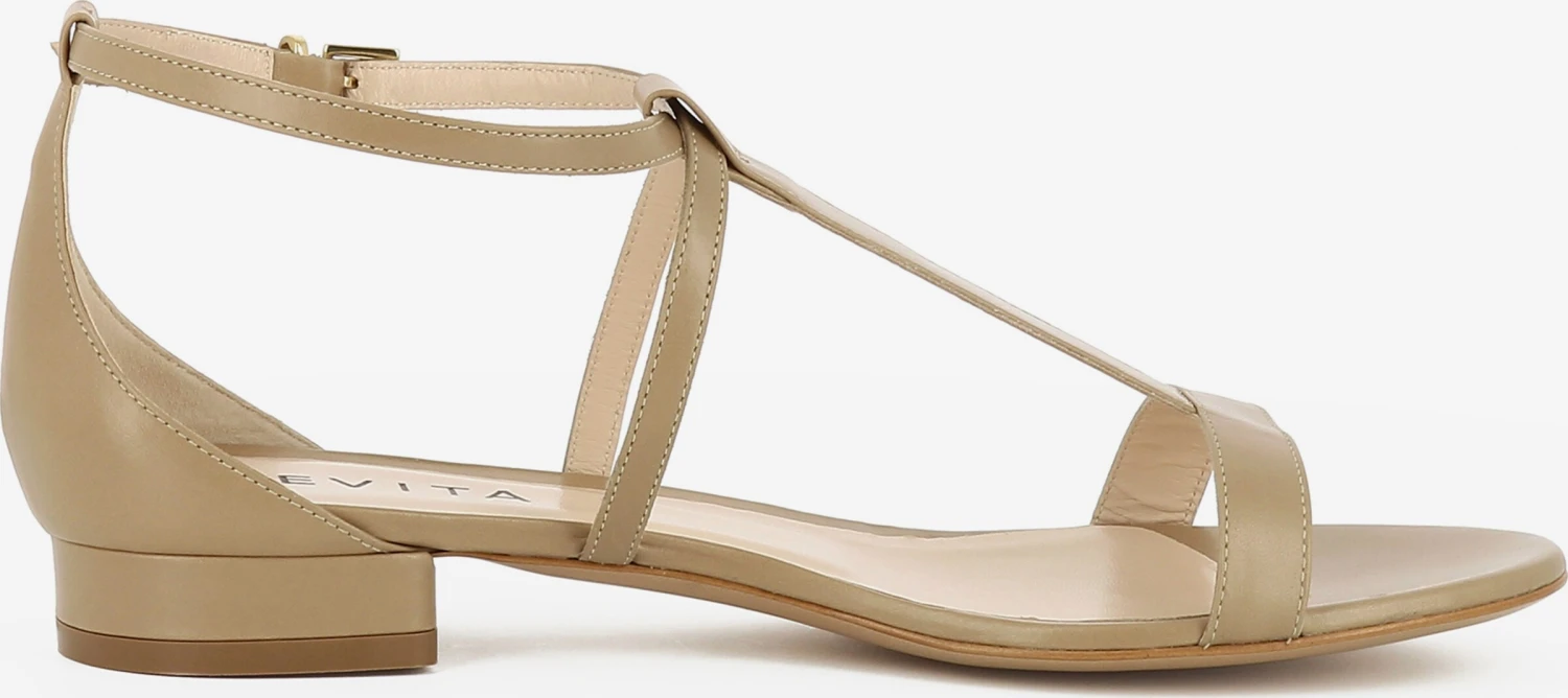 Sandalen Met Bandjes Sandalen Met Riem Salvina Dames Beige 2 Sandalen Met Bandjes Sandalen Met Riem Salvina Dames Beige - Afbeelding 2