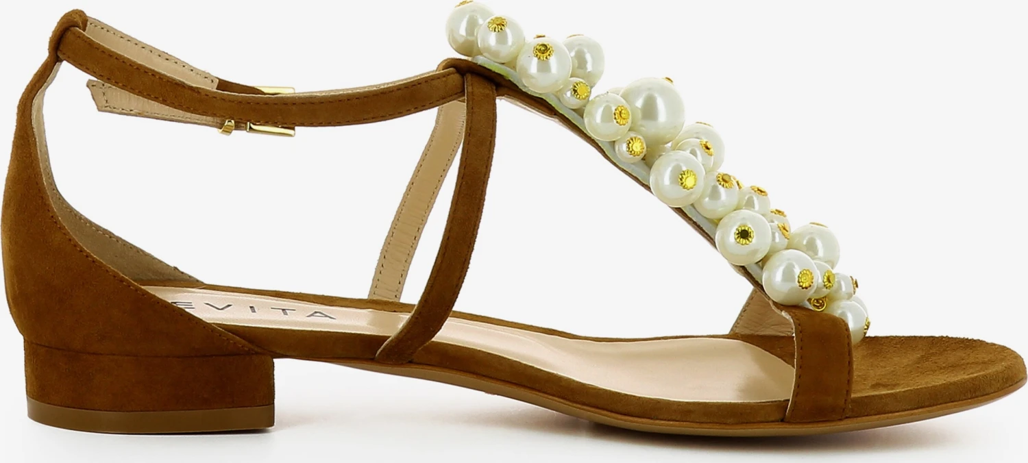 Sandalen Met Bandjes Sandalen Met Riem SALVINA Dames Cognac 2 Sandalen Met Bandjes Sandalen Met Riem SALVINA Dames Cognac - Afbeelding 2