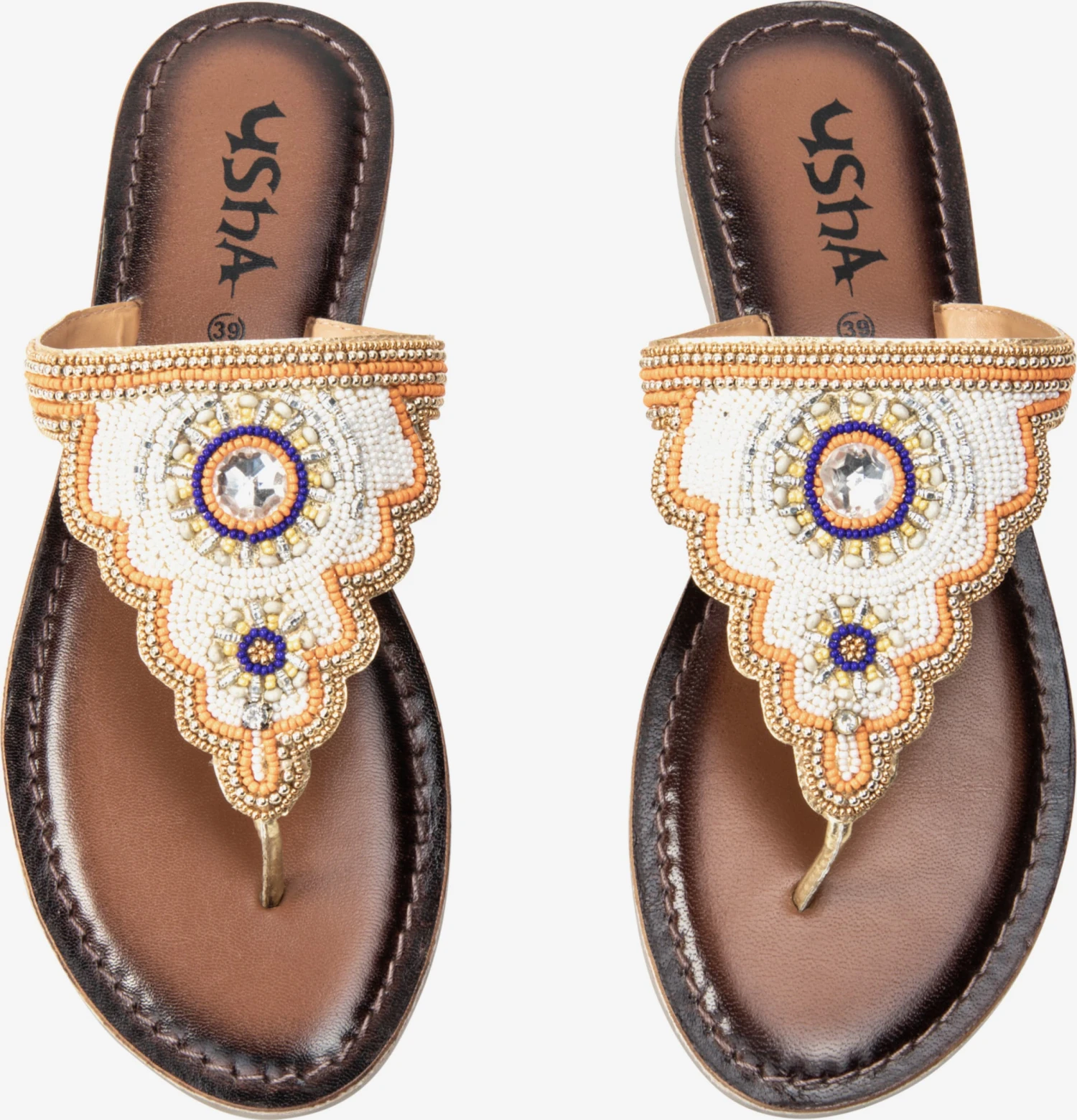 Slippers Teenslipper Dames Oranje 3 Slippers Teenslipper Dames Oranje - Afbeelding 3