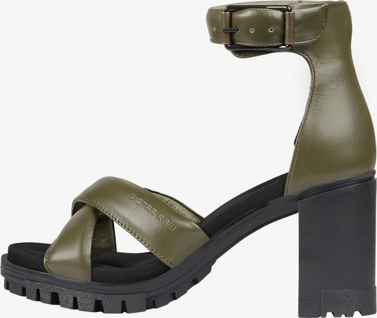 G-Star Raw Sandalen Met Hak Sandaal KYLIN LEA W Dames Olijfgroen 2 G-Star Raw Sandalen Met Hak Sandaal KYLIN LEA W Dames Olijfgroen - Afbeelding 2