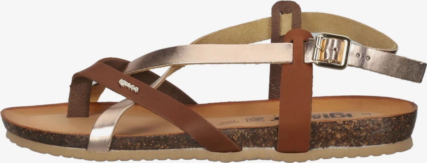 IGI&CO Slippers Teenslipper Dames Cognac 2 IGI&CO Slippers Teenslipper Dames Cognac - Afbeelding 2