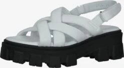Sandalen Met Hak Sandalen Met Riem Dames Wit