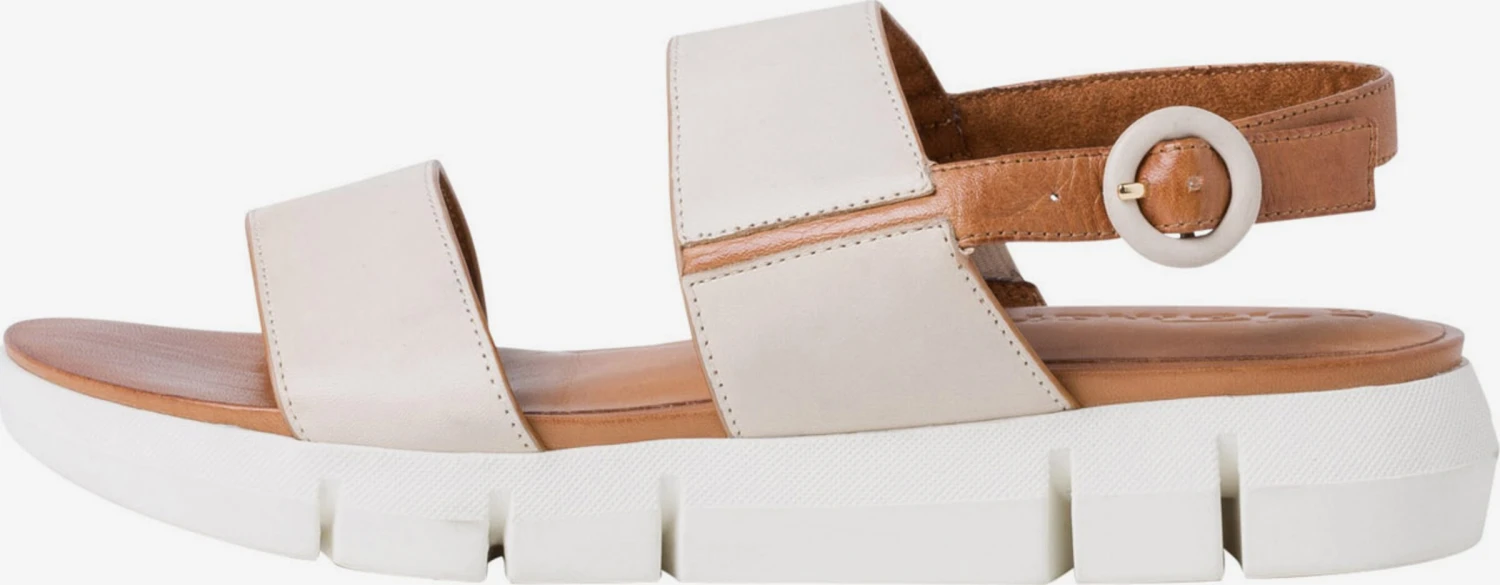 Tamaris Plateau Sandalen Sandaal Dames Natuurwit 2 Tamaris Plateau Sandalen Sandaal Dames Natuurwit - Afbeelding 2