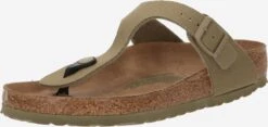 Birkenstock Slippers Teenslipper Gizeh Dames Kaki