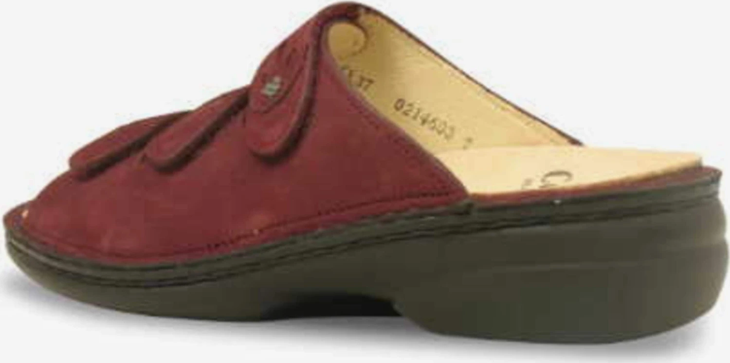 Finn Comfort Plateau Sandalen Muiltjes Dames Bordeaux 3 Finn Comfort Plateau Sandalen Muiltjes Dames Bordeaux - Afbeelding 3