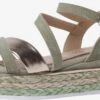 Sandalen Met Bandjes Sandalen Met Riem Dames Mintgroen