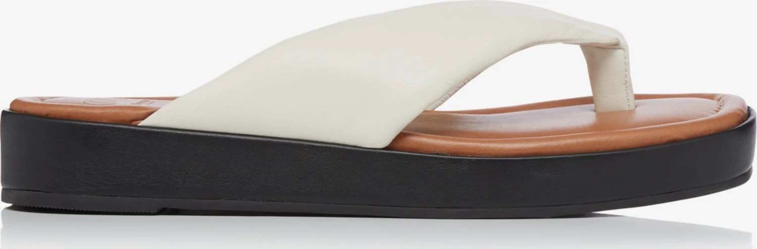 Dune London Slippers Teenslipper LONGISLAND Dames Ecru 2 Dune London Slippers Teenslipper LONGISLAND Dames Ecru - Afbeelding 2