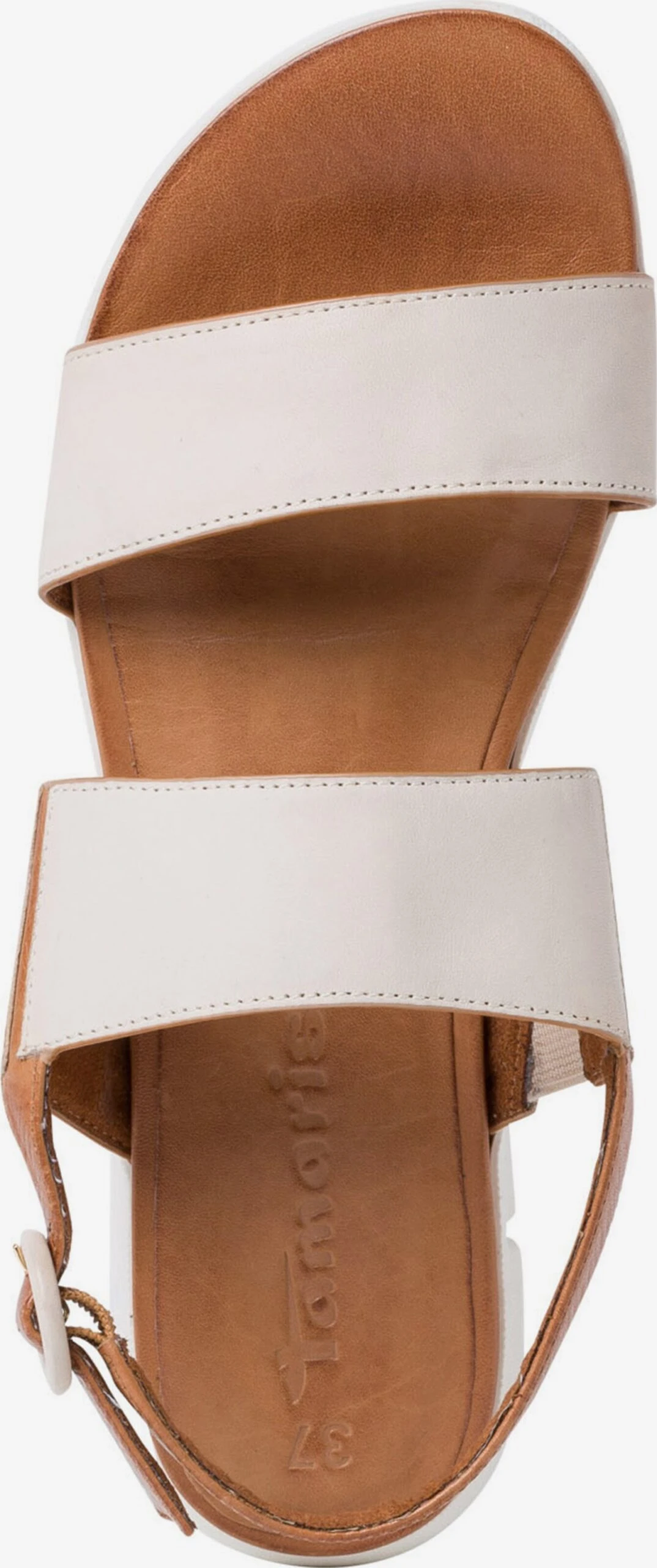 Tamaris Plateau Sandalen Sandaal Dames Natuurwit 4 Tamaris Plateau Sandalen Sandaal Dames Natuurwit - Afbeelding 4