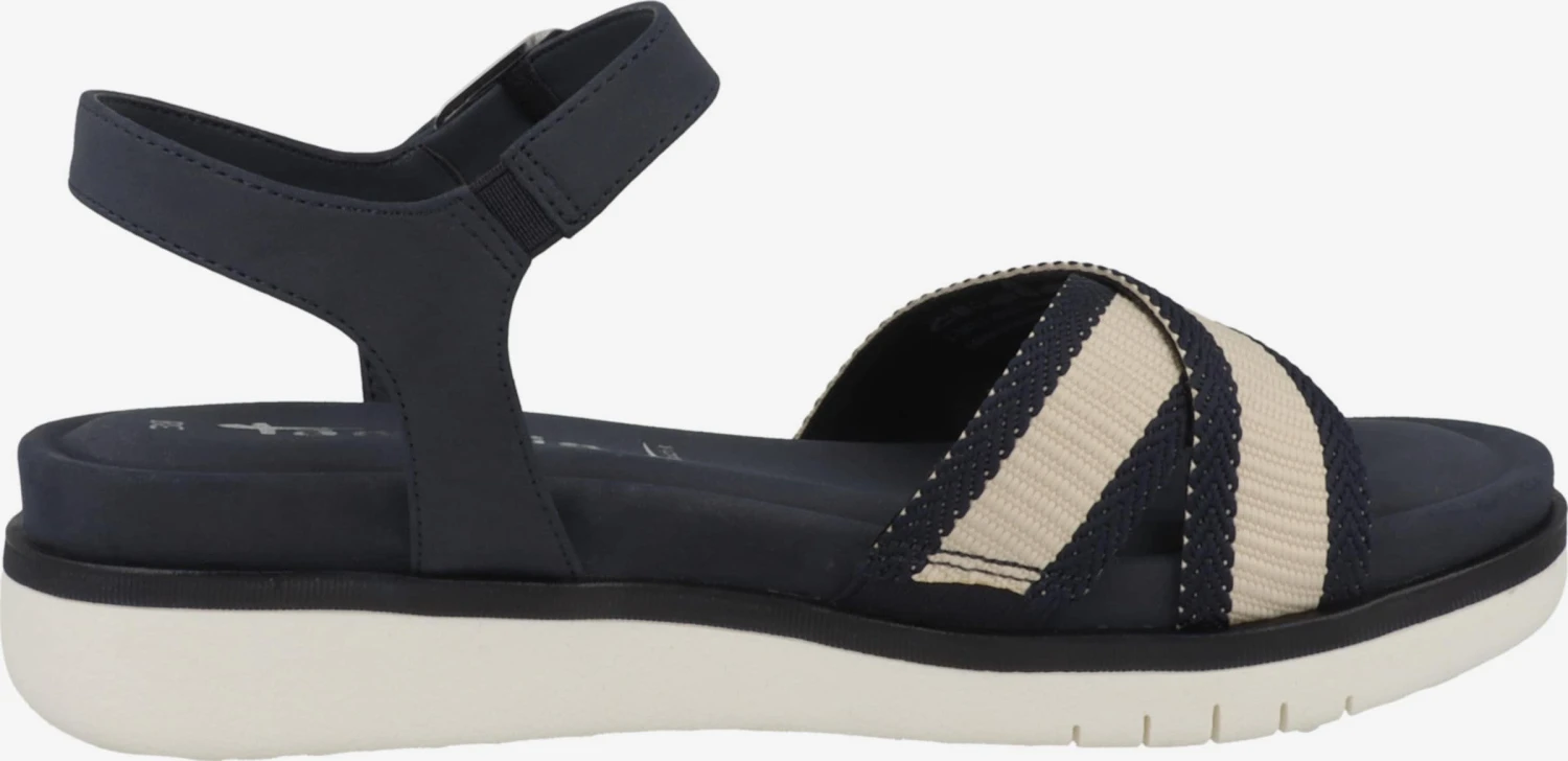 Tamaris Plateau Sandalen Sandaal Dames Navy 4 Tamaris Plateau Sandalen Sandaal Dames Navy - Afbeelding 4