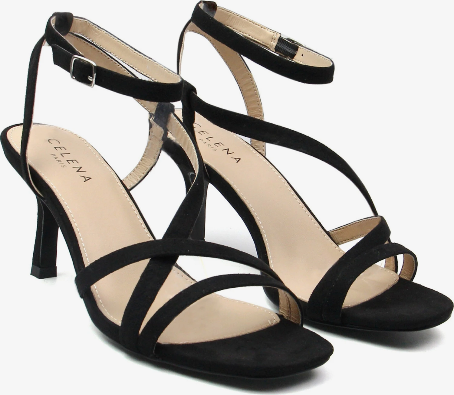 Sandalen Met Hak Sandalen Met Riem Chia Dames Zwart 2 Sandalen Met Hak Sandalen Met Riem Chia Dames Zwart - Afbeelding 2