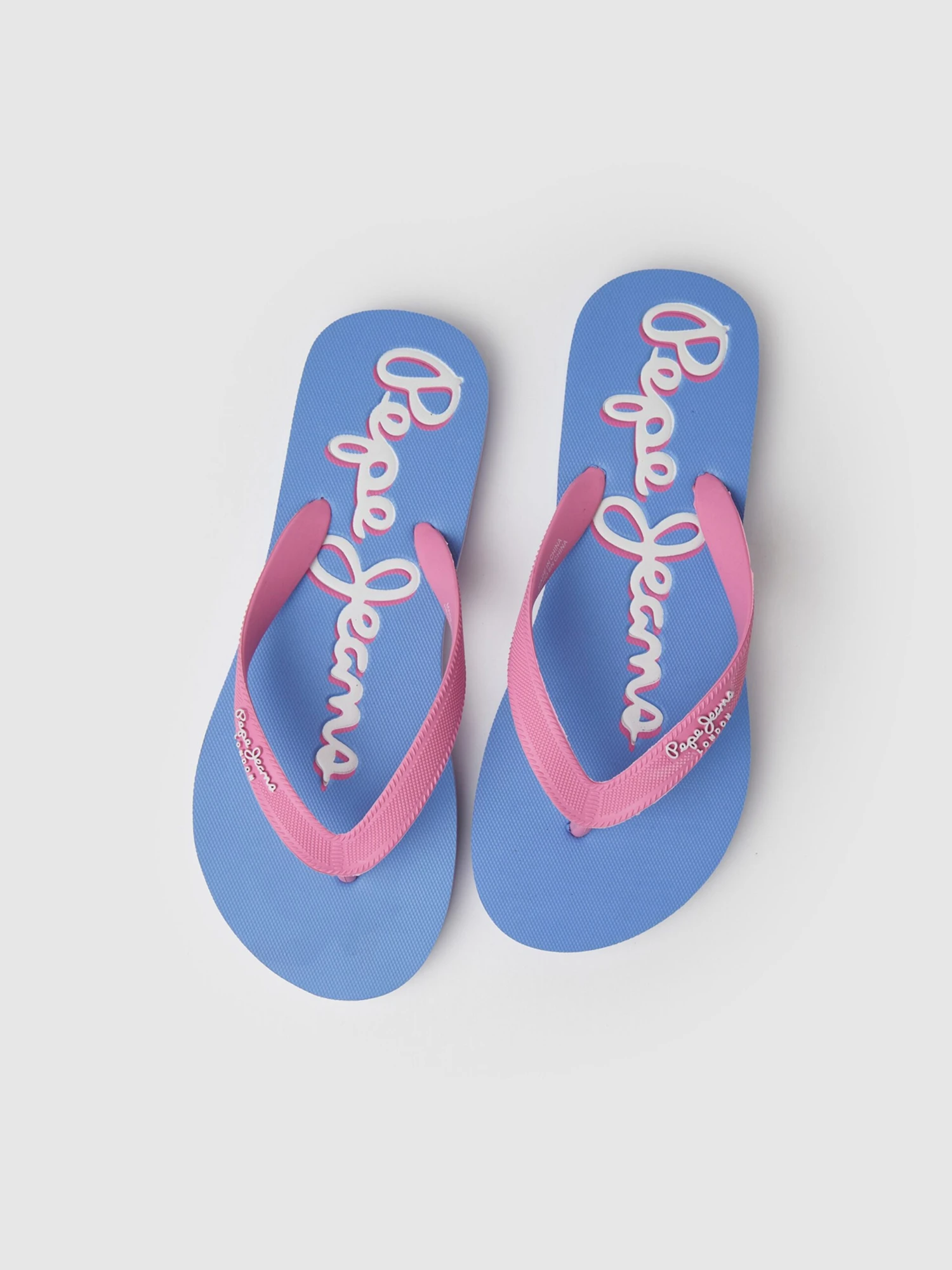 Pepe Jeans Slippers Teenslipper BAY BEACH Dames Blauw / Lichtroze 2 Pepe Jeans Slippers Teenslipper BAY BEACH Dames Blauw / Lichtroze - Afbeelding 2