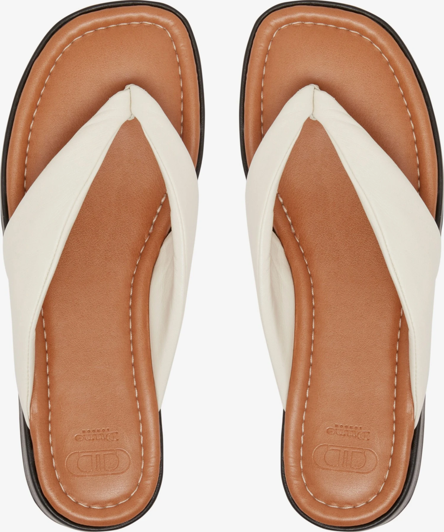 Dune London Slippers Teenslipper LONGISLAND Dames Ecru 4 Dune London Slippers Teenslipper LONGISLAND Dames Ecru - Afbeelding 4