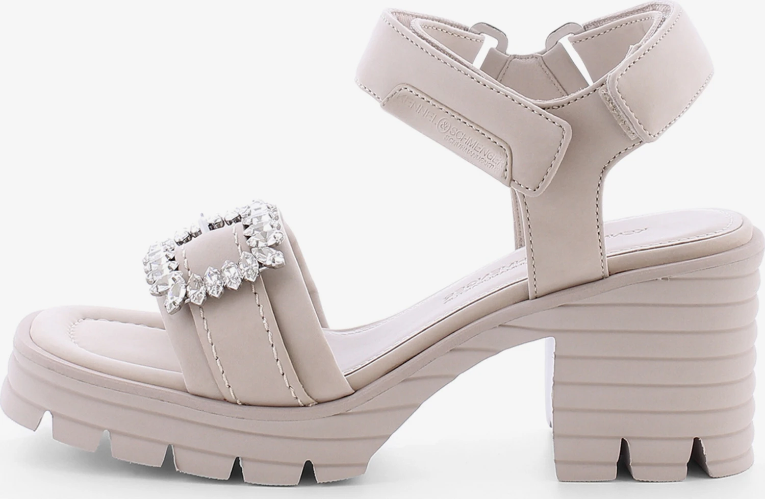 Kennel & Schmenger Sandalen Met Hak Sandalen Met Riem FIRE Dames Beige 1 Kennel & Schmenger Sandalen Met Hak Sandalen Met Riem FIRE Dames Beige