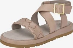 Plateau Sandalen Sandaal JAANE Dames Beige