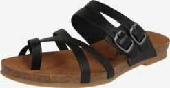 Slippers Teenslipper Dames Zwart