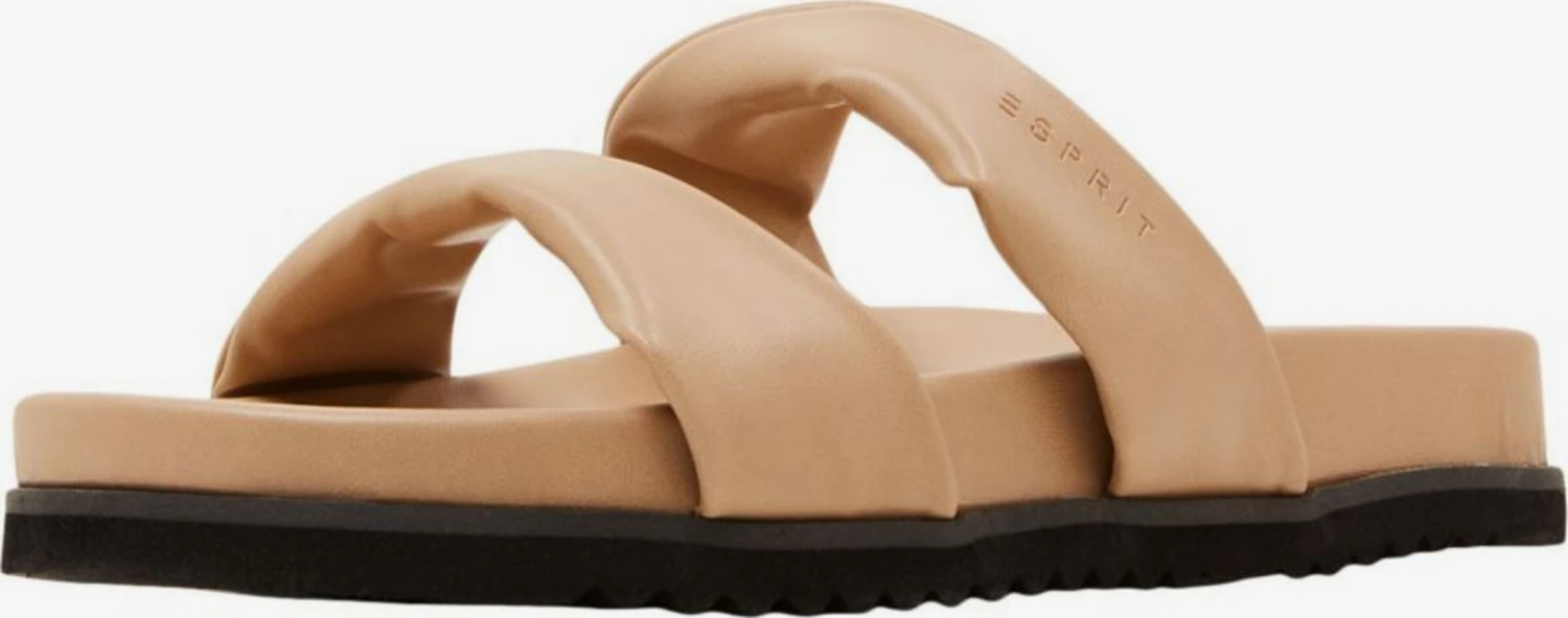 ESPRIT Plateau Sandalen Muiltjes Dames Lichtbruin 1 ESPRIT Plateau Sandalen Muiltjes Dames Lichtbruin
