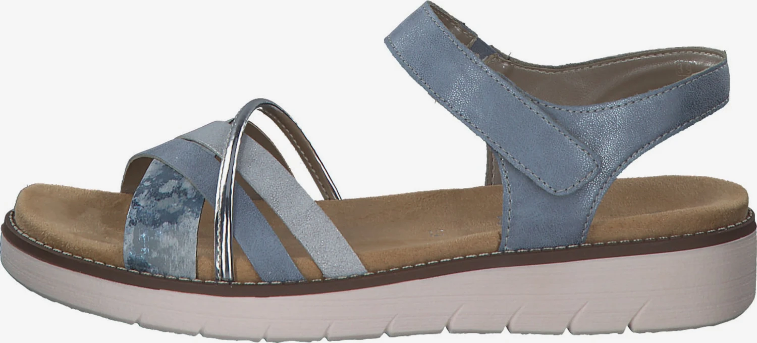 Remonte Sandalen Met Bandjes Sandalen Met Riem Dames Smoky Blue / Lichtblauw 2 Remonte Sandalen Met Bandjes Sandalen Met Riem Dames Smoky Blue / Lichtblauw - Afbeelding 2
