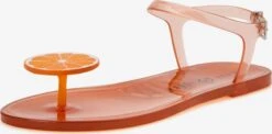Slippers Teenslipper THE GELI Dames Oranje / Perzik