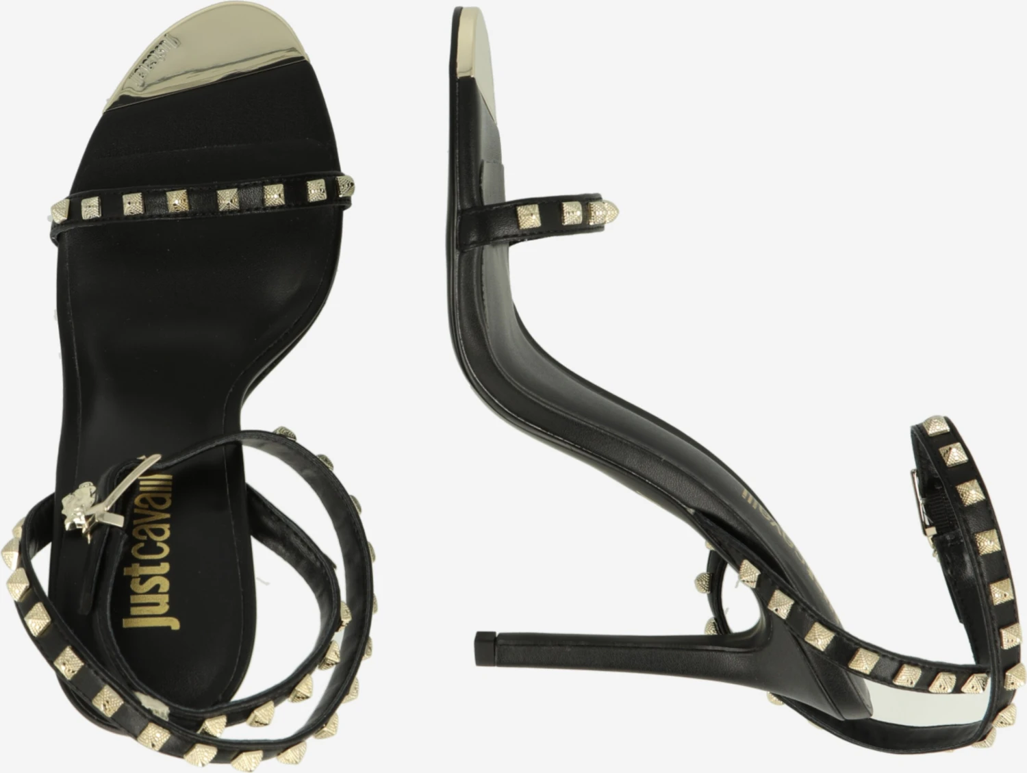 JUST CAVALLI Sandalen Met Hak Sandalen Met Riem Dames Zwart 2 JUST CAVALLI Sandalen Met Hak Sandalen Met Riem Dames Zwart - Afbeelding 2