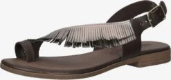 IGI&CO Slippers Teenslipper Dames Zwart / Zilver