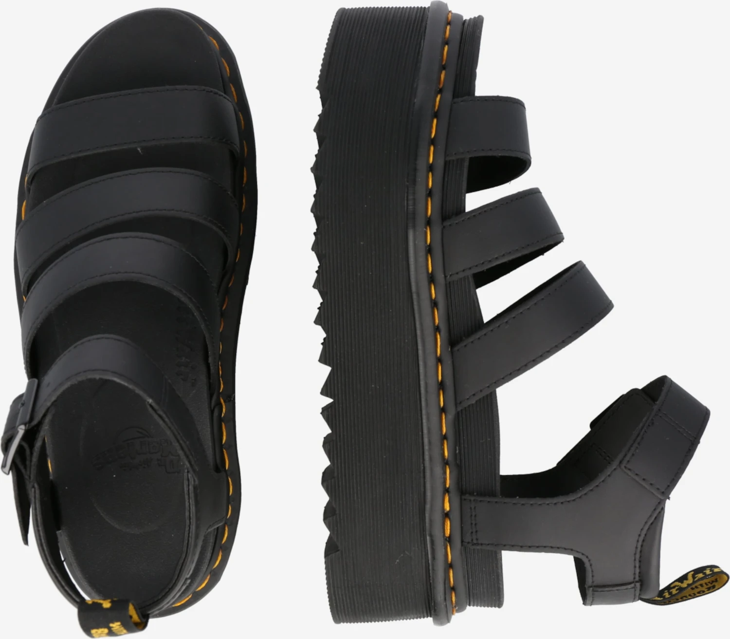 Dr. Martens Plateau Sandalen Sandaal BLAIRE Dames Zwart 2 Dr. Martens Plateau Sandalen Sandaal BLAIRE Dames Zwart - Afbeelding 2