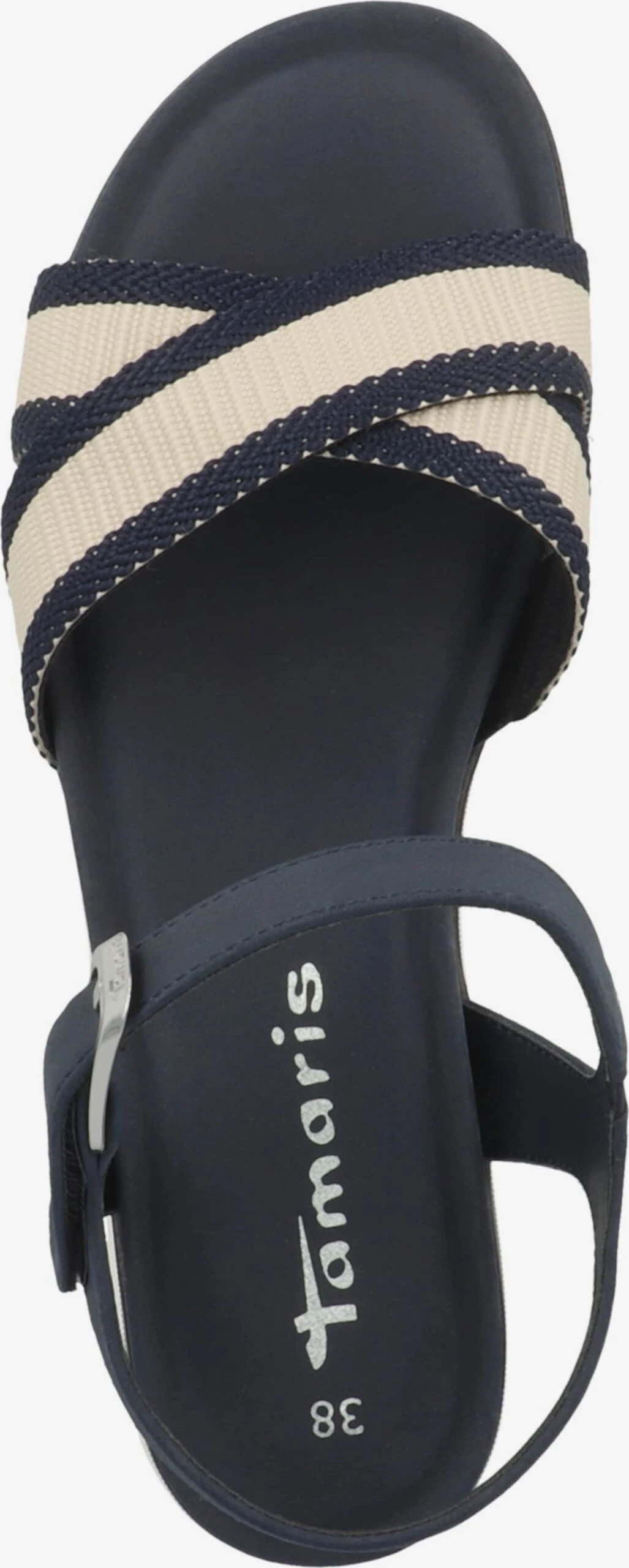 Tamaris Plateau Sandalen Sandaal Dames Navy 3 Tamaris Plateau Sandalen Sandaal Dames Navy - Afbeelding 3
