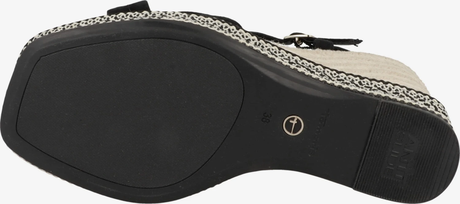 Tamaris Sandalen Met Hak Sandaal Dames Zwart 5 Tamaris Sandalen Met Hak Sandaal Dames Zwart - Afbeelding 5