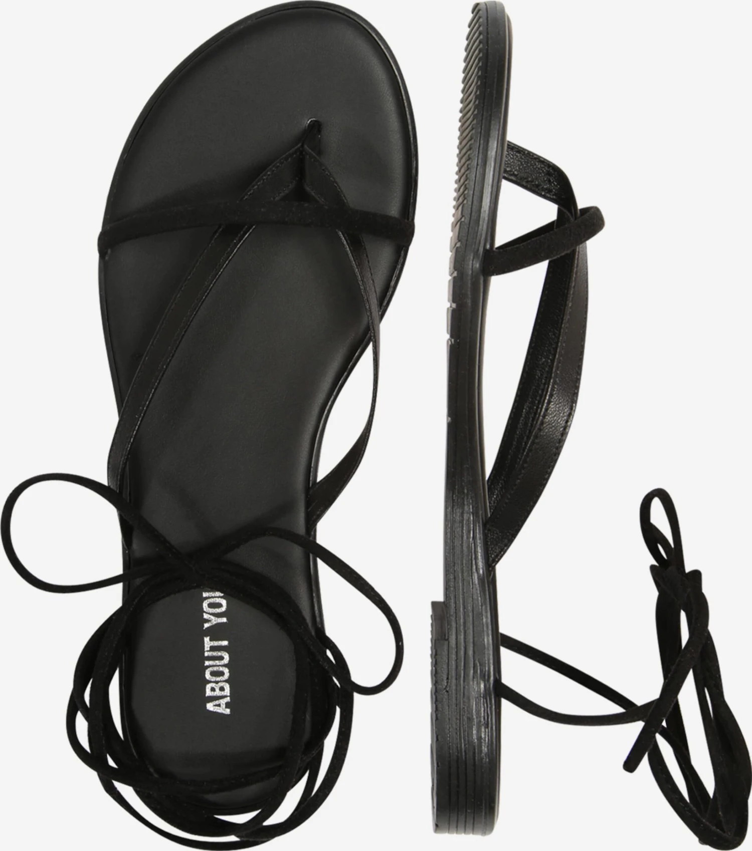 About You Slippers Teenslipper Line Dames Zwart 2 About You Slippers Teenslipper Line Dames Zwart - Afbeelding 2