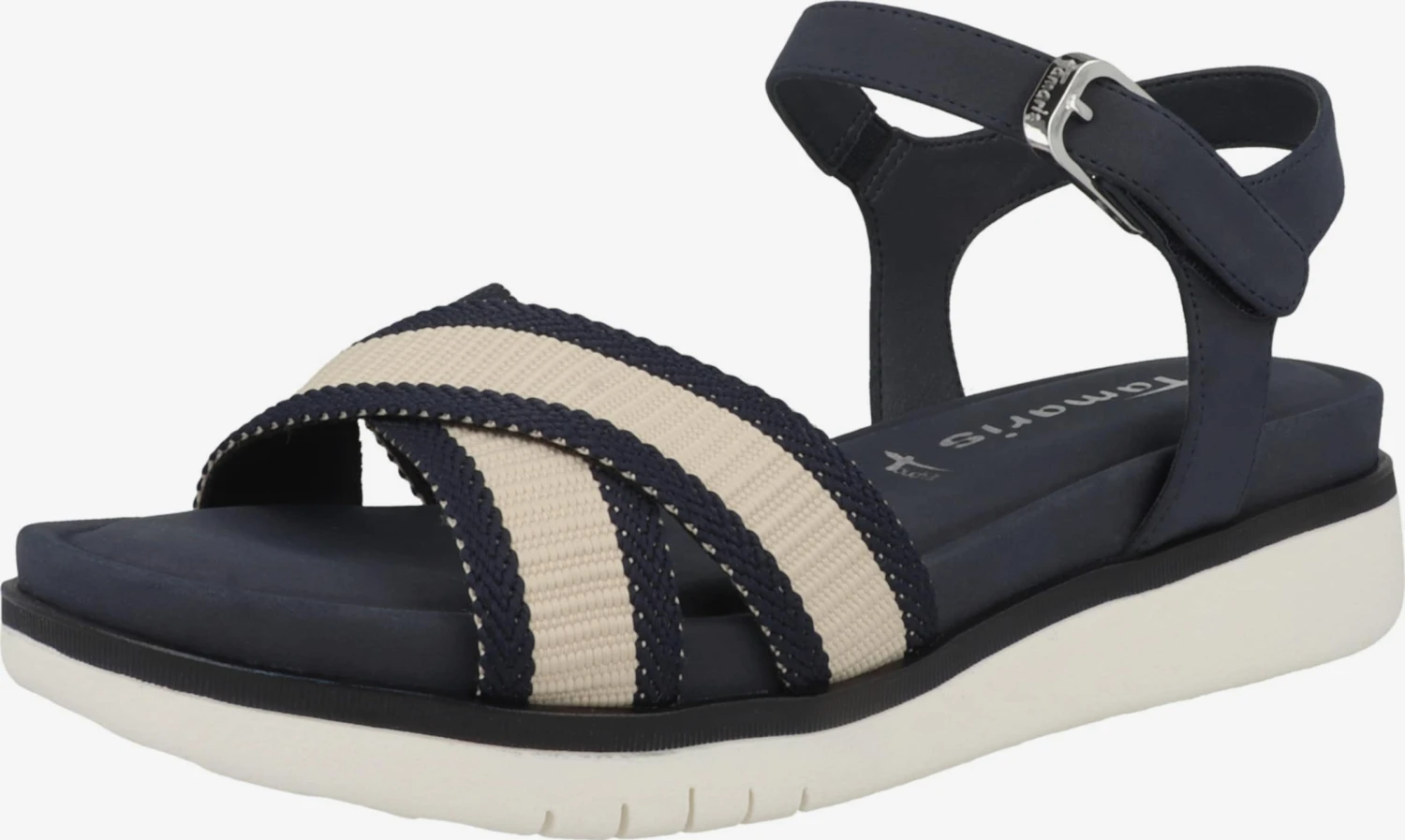 Tamaris Plateau Sandalen Sandaal Dames Navy 1 Tamaris Plateau Sandalen Sandaal Dames Navy