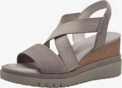 Tamaris Sandalen Met Hak Sandaal Dames Taupe