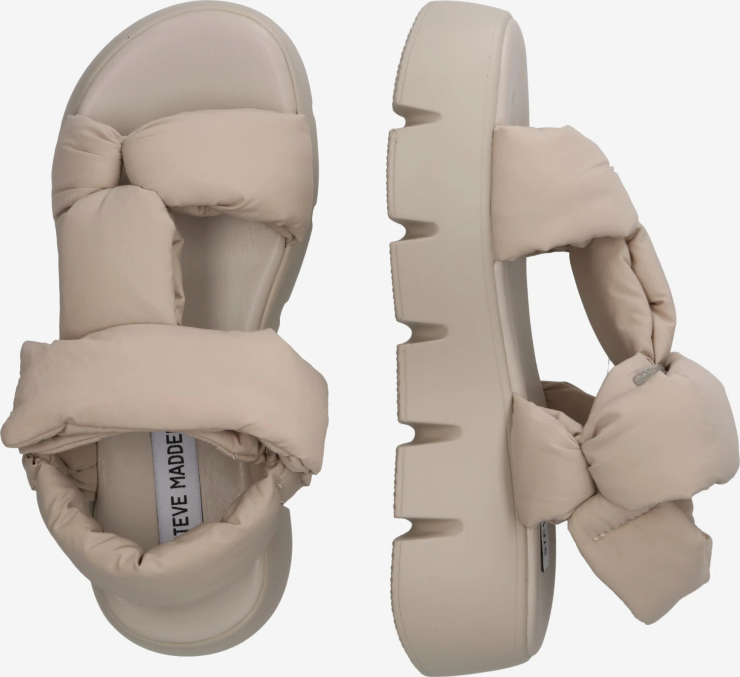 Steve Madden Plateau Sandalen Sandaal BONKERS Dames Greige 2 Steve Madden Plateau Sandalen Sandaal BONKERS Dames Greige - Afbeelding 2