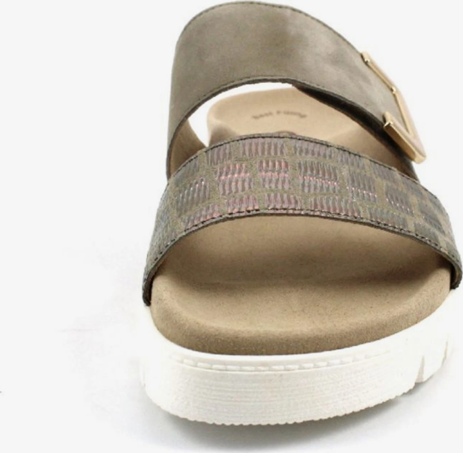 Gabor Plateau Sandalen Muiltjes Dames Kaki 5 Gabor Plateau Sandalen Muiltjes Dames Kaki - Afbeelding 5