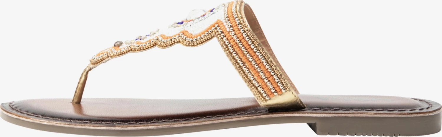 Slippers Teenslipper Dames Oranje 1 Slippers Teenslipper Dames Oranje