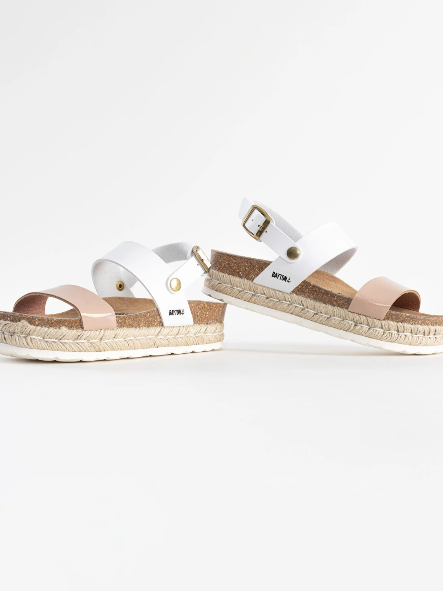 Plateau Sandalen Sandaal Gaceo Dames Nude / Wit 6 Plateau Sandalen Sandaal Gaceo Dames Nude / Wit - Afbeelding 6