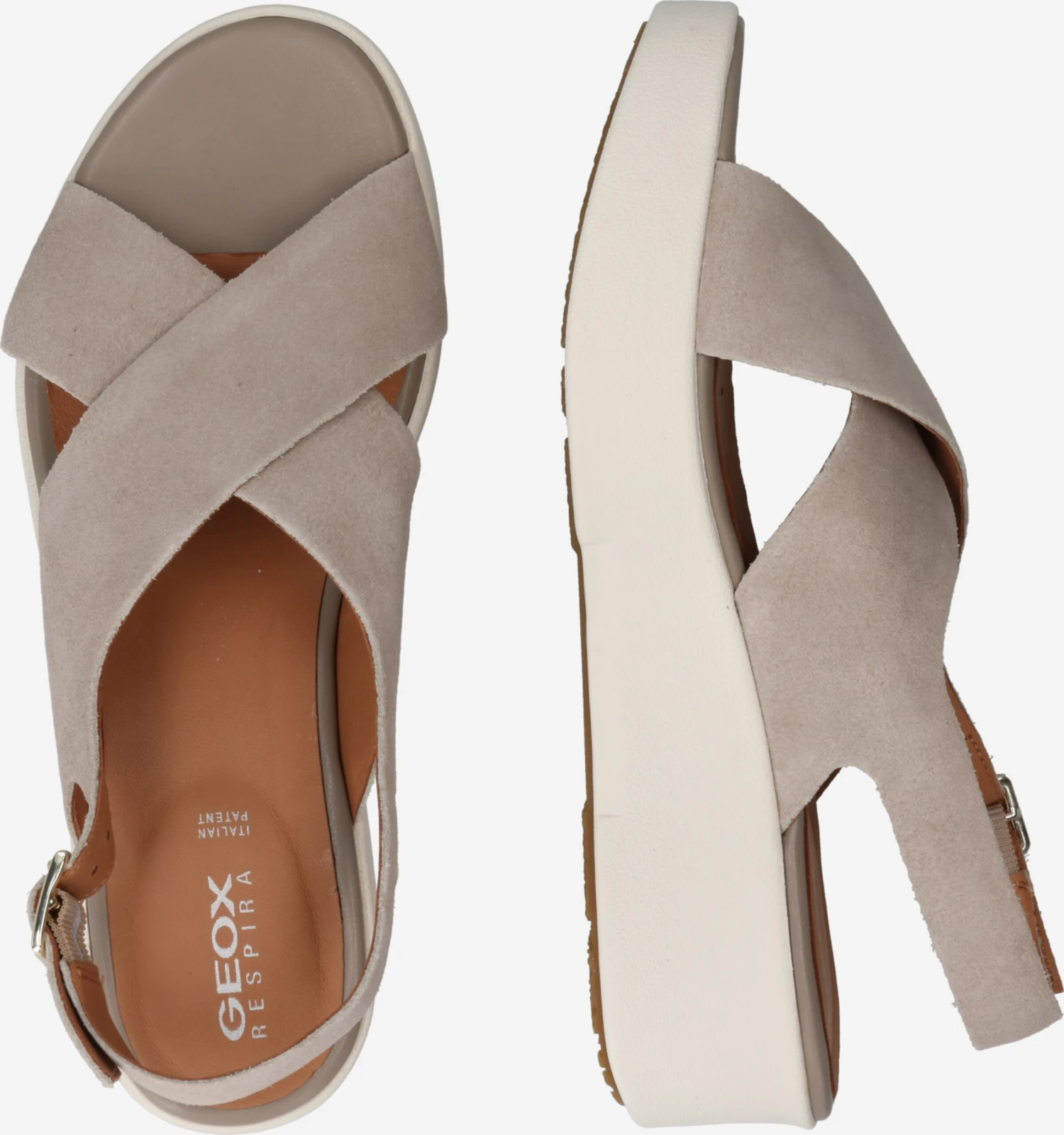 Geox Sandalen Met Hak Sandaal LAUDARA Dames Chamois 2 Geox Sandalen Met Hak Sandaal LAUDARA Dames Chamois - Afbeelding 2