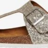 ONLY Slippers Teenslipper MATHILDA Dames Zilver