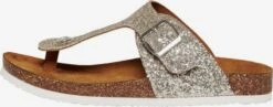 ONLY Slippers Teenslipper MATHILDA Dames Zilver