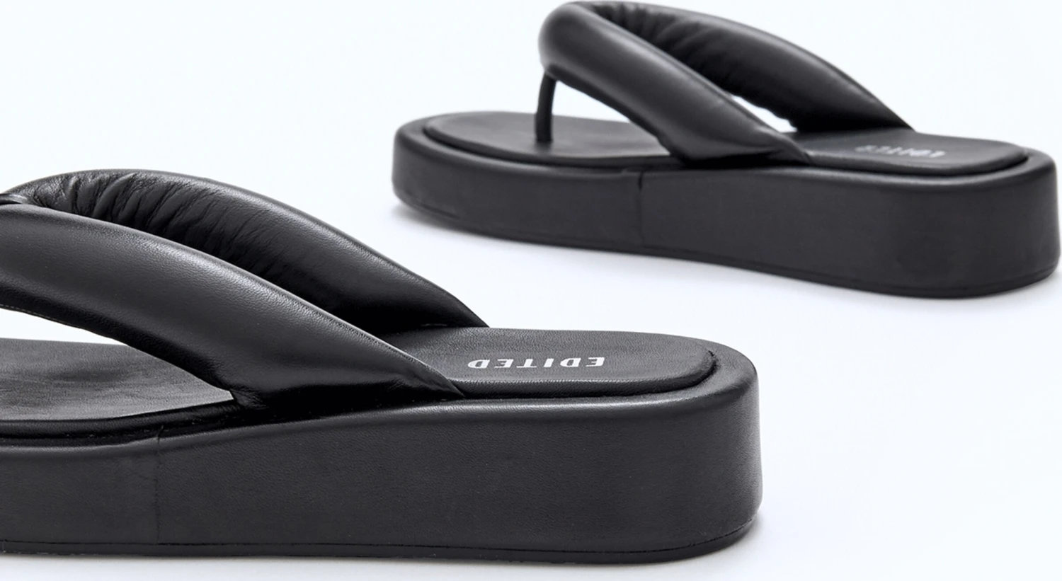 EDITED Plateau Sandalen Sandaal Farina Dames Zwart 3 EDITED Plateau Sandalen Sandaal Farina Dames Zwart - Afbeelding 3