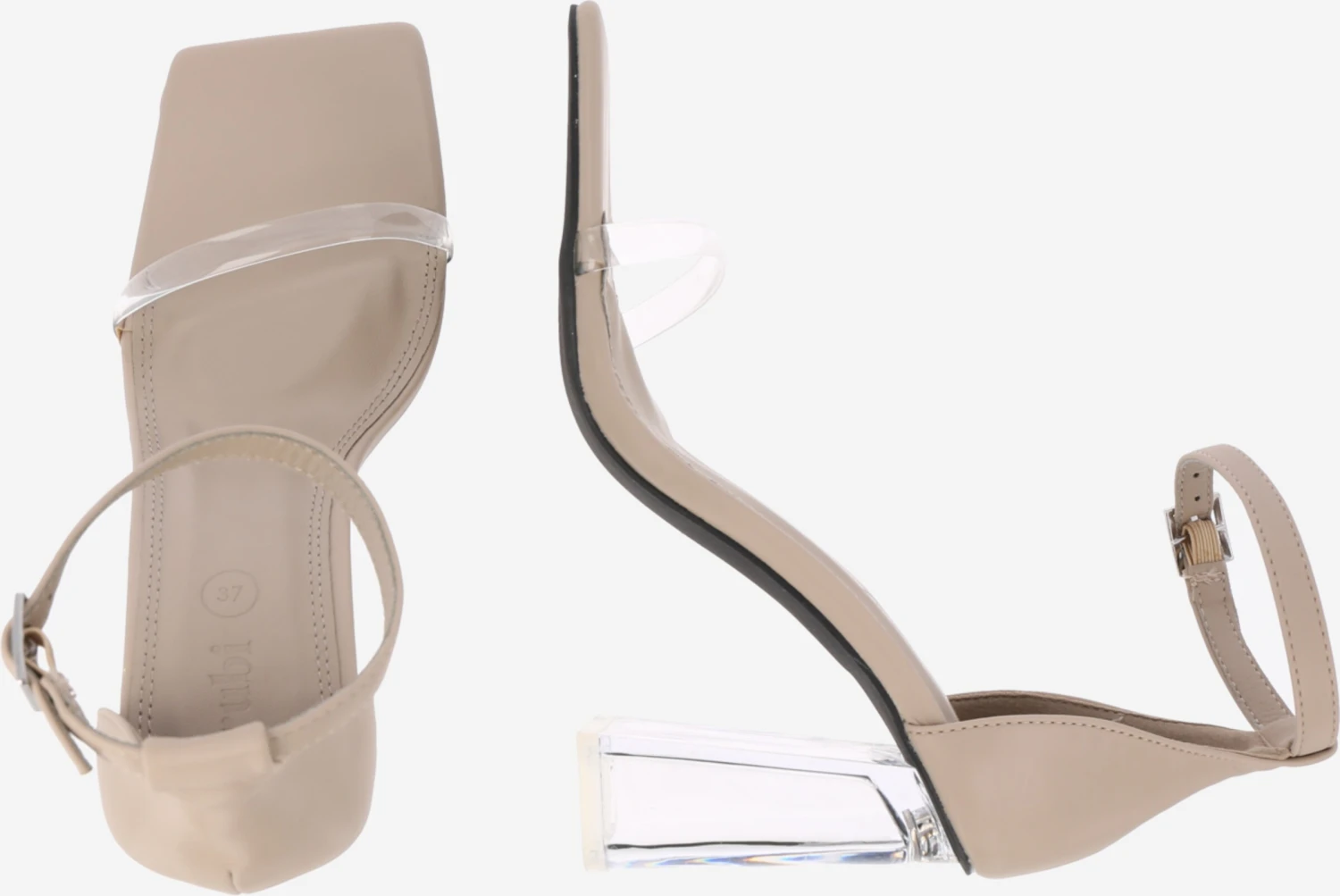 Rubi Sandalen Met Hak Sandalen Met Riem QUINN Dames Donkerbeige 2 Rubi Sandalen Met Hak Sandalen Met Riem QUINN Dames Donkerbeige - Afbeelding 2